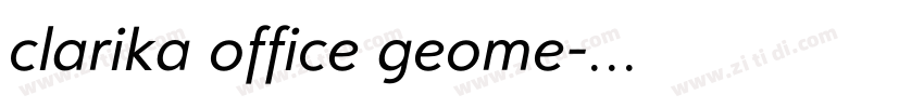 clarika office geome字体转换